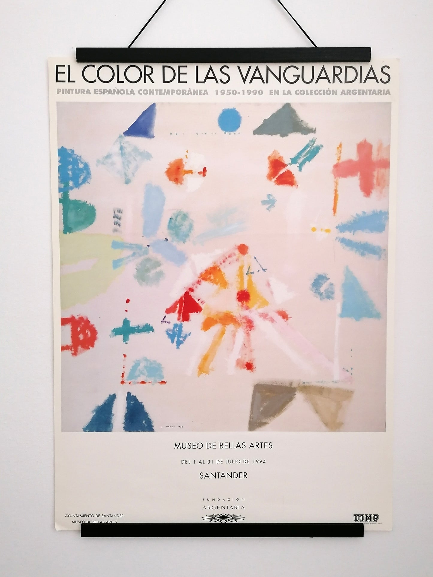 1994 Mompó Avant-garde Colors Large Poster Art Exhibition