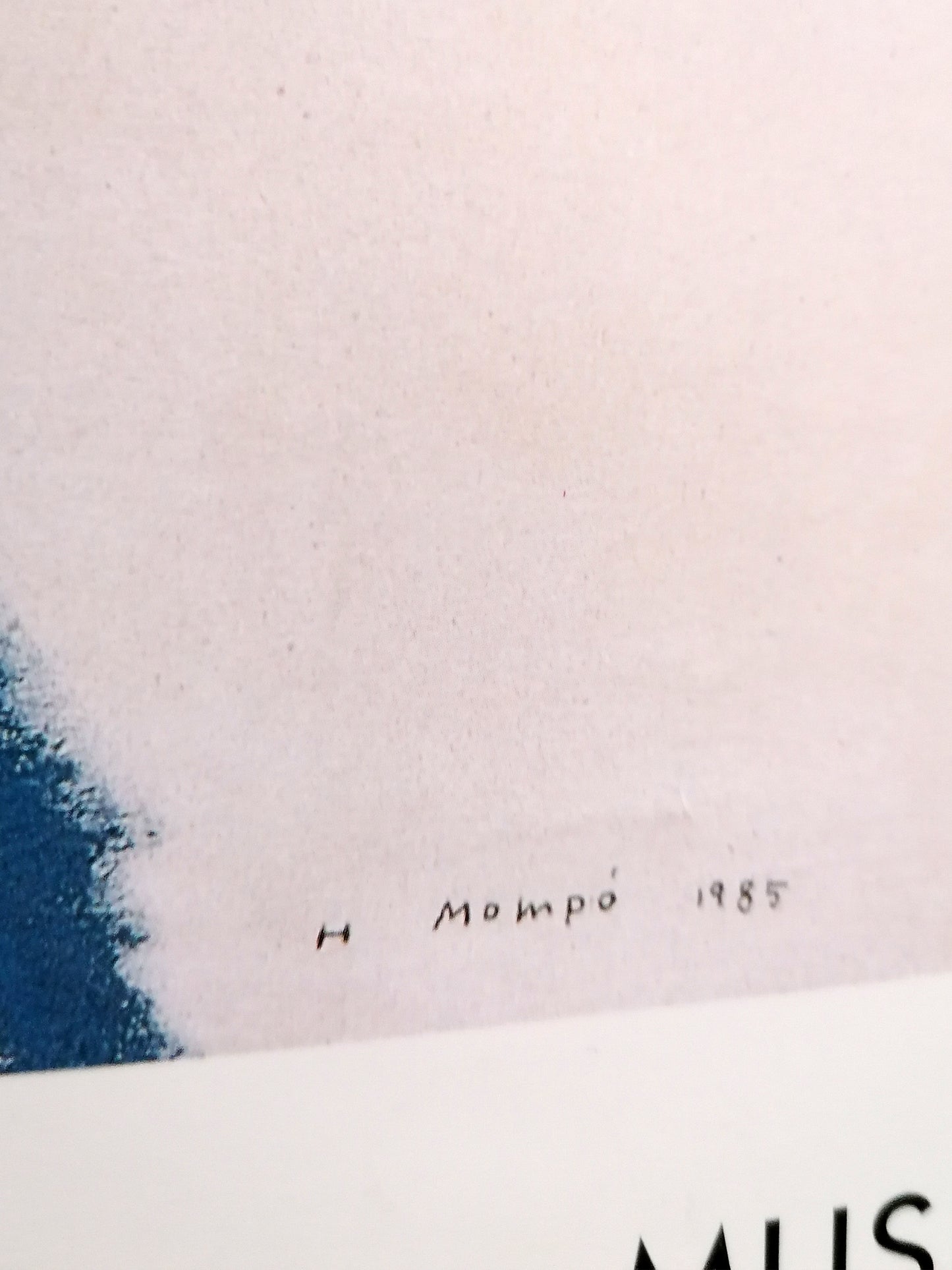 1994 Mompó Avant-garde Colors Large Poster Art Exhibition
