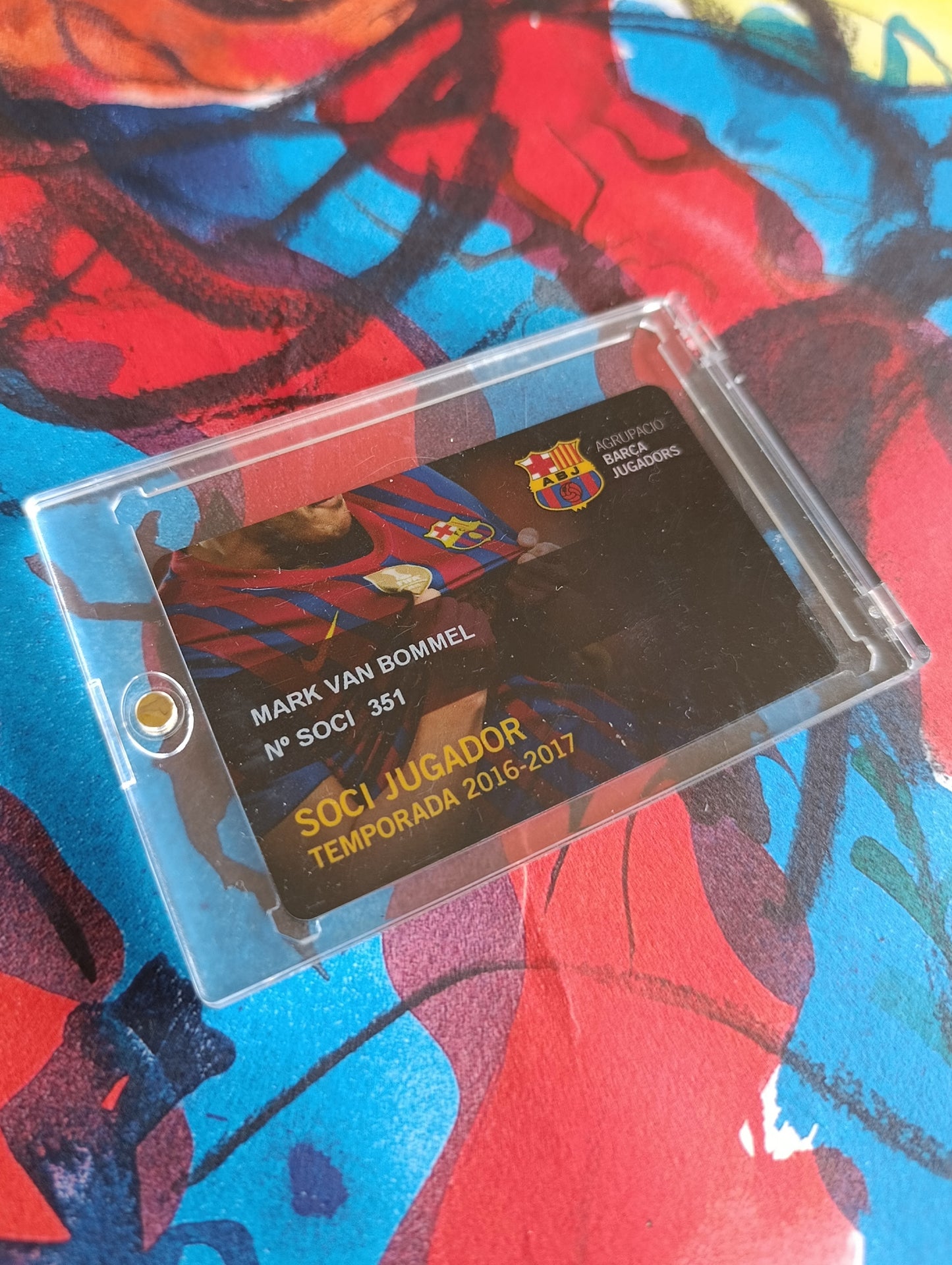 Mark van Bommel FC Barcelona Membership Card 2016/2017 Season