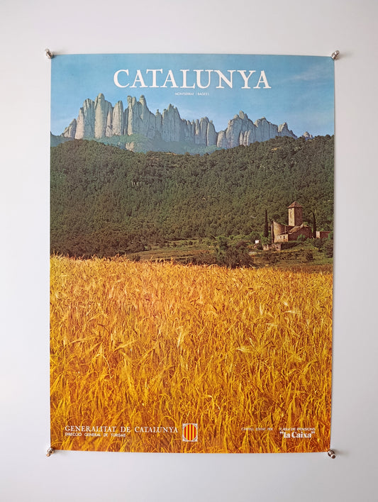 1979 Montserrat Catalonia Travel Poster