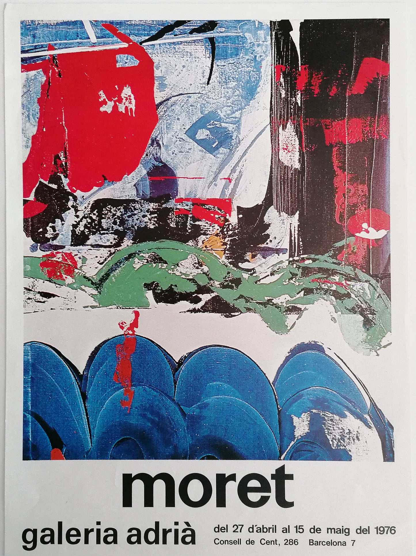 1976 Moret Small Poster from Galeria Adrià