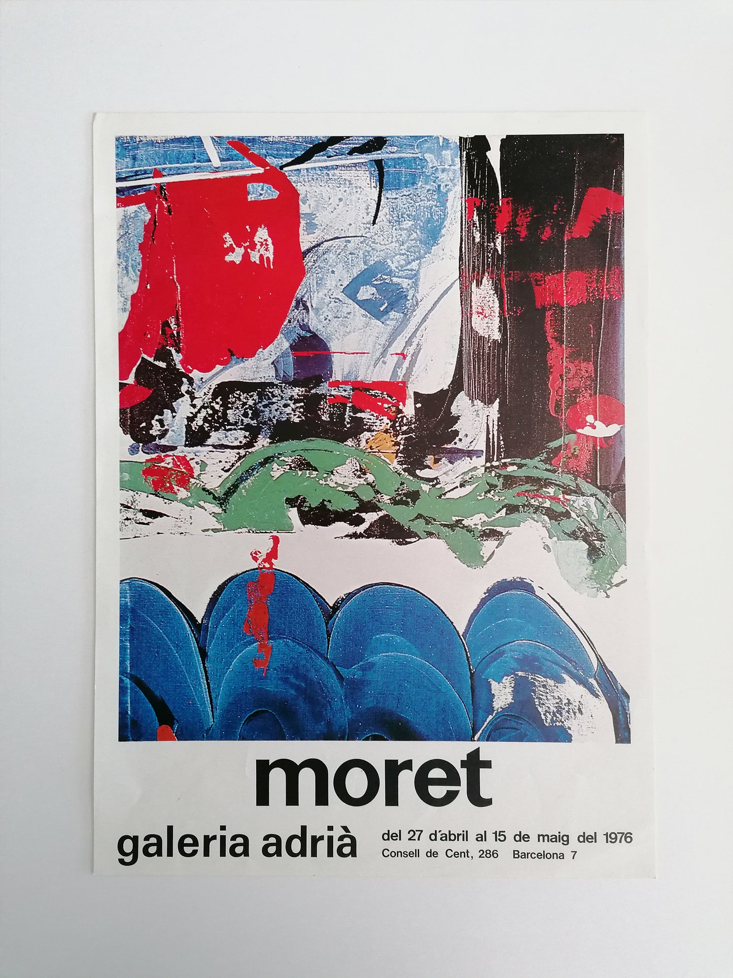 1976 Moret Small Poster from Galeria Adrià