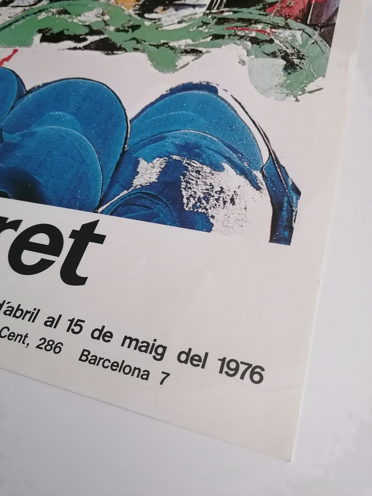 1976 Moret Small Poster from Galeria Adrià