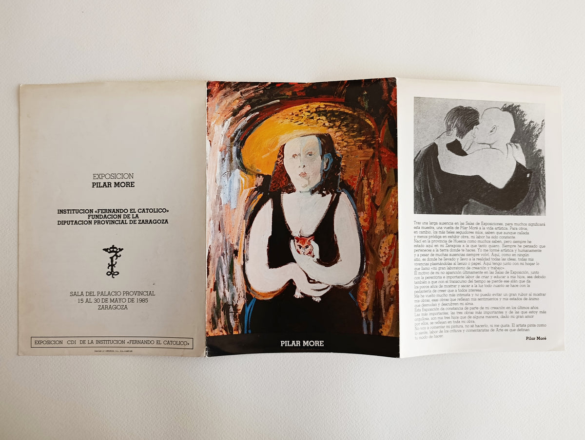 1985 Pilar More Art Exhibition Brochure