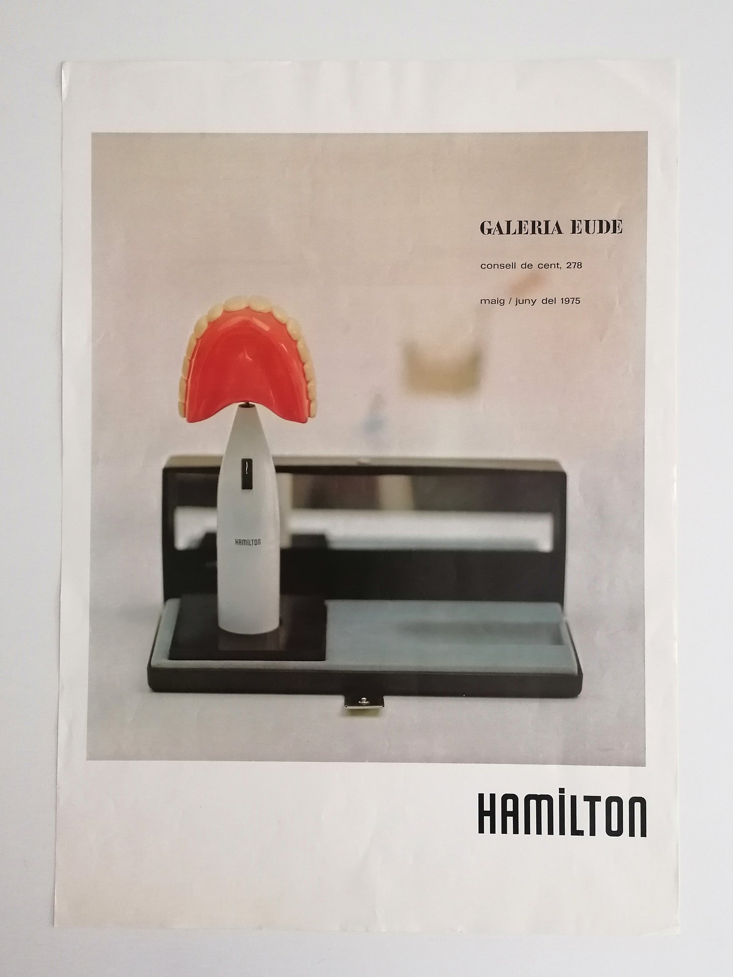 1975 Richard Hamilton "The Critic Laughs" Exhibition Poster