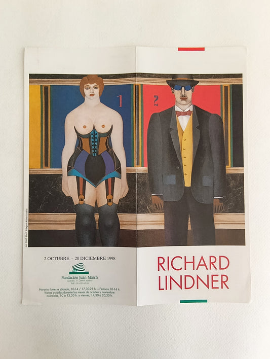 1998 Richard Lindner Madrid Art Exhibition Brochure