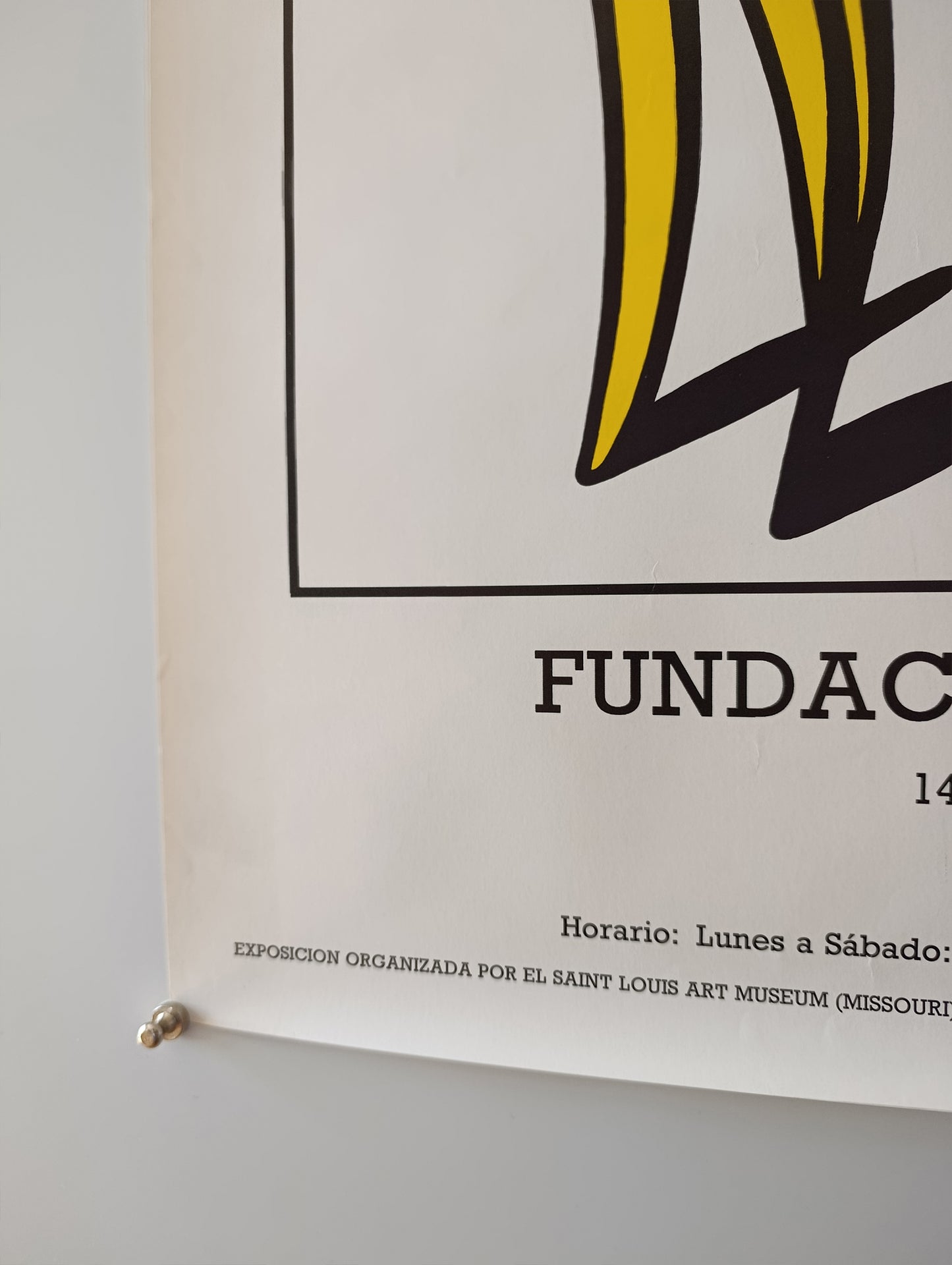 1983 Roy Lichtenstein Exhibition Poster from Fundacion March Madrid