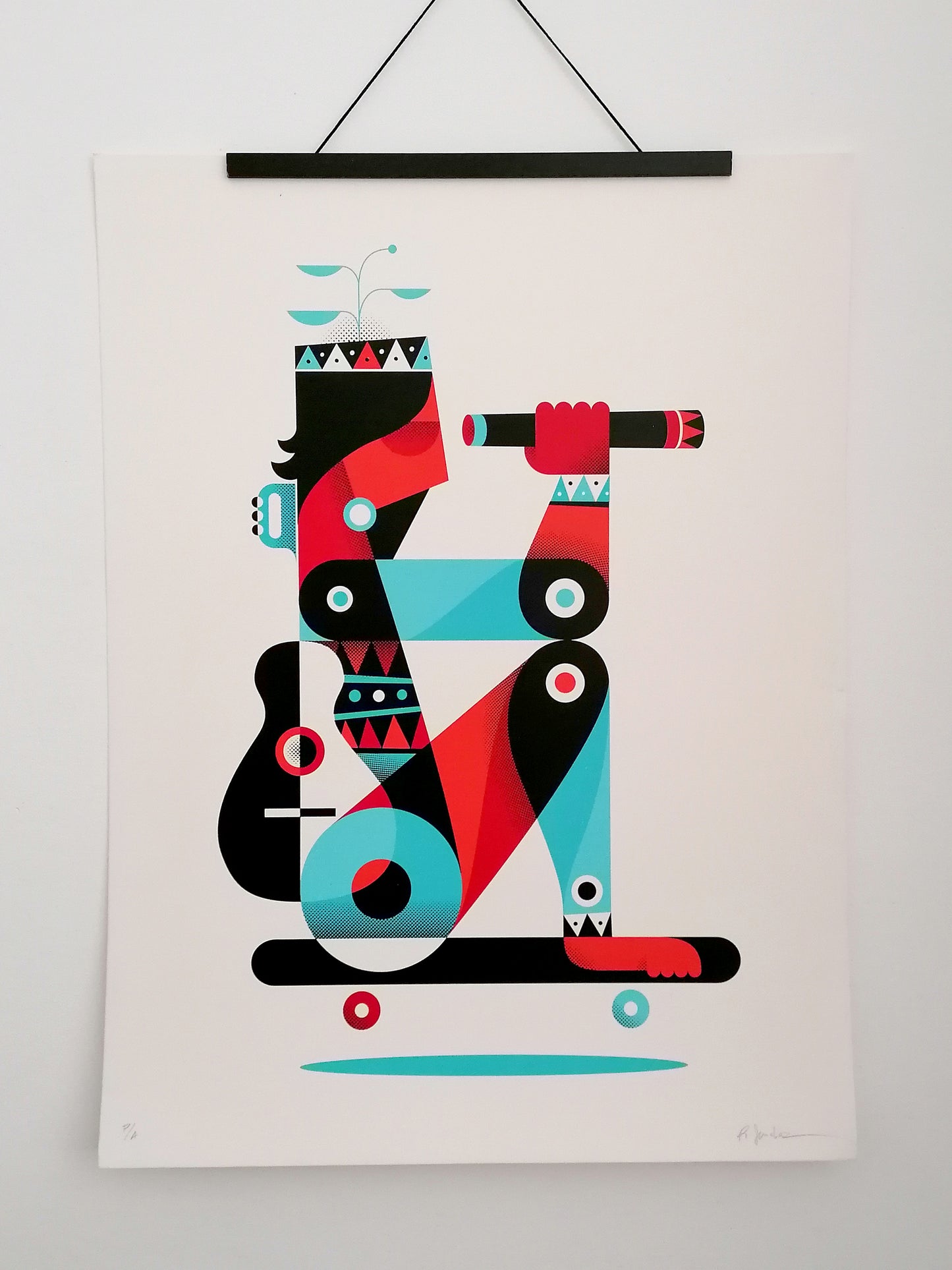 Rubén Sanchez Hand Signed Art Large Print