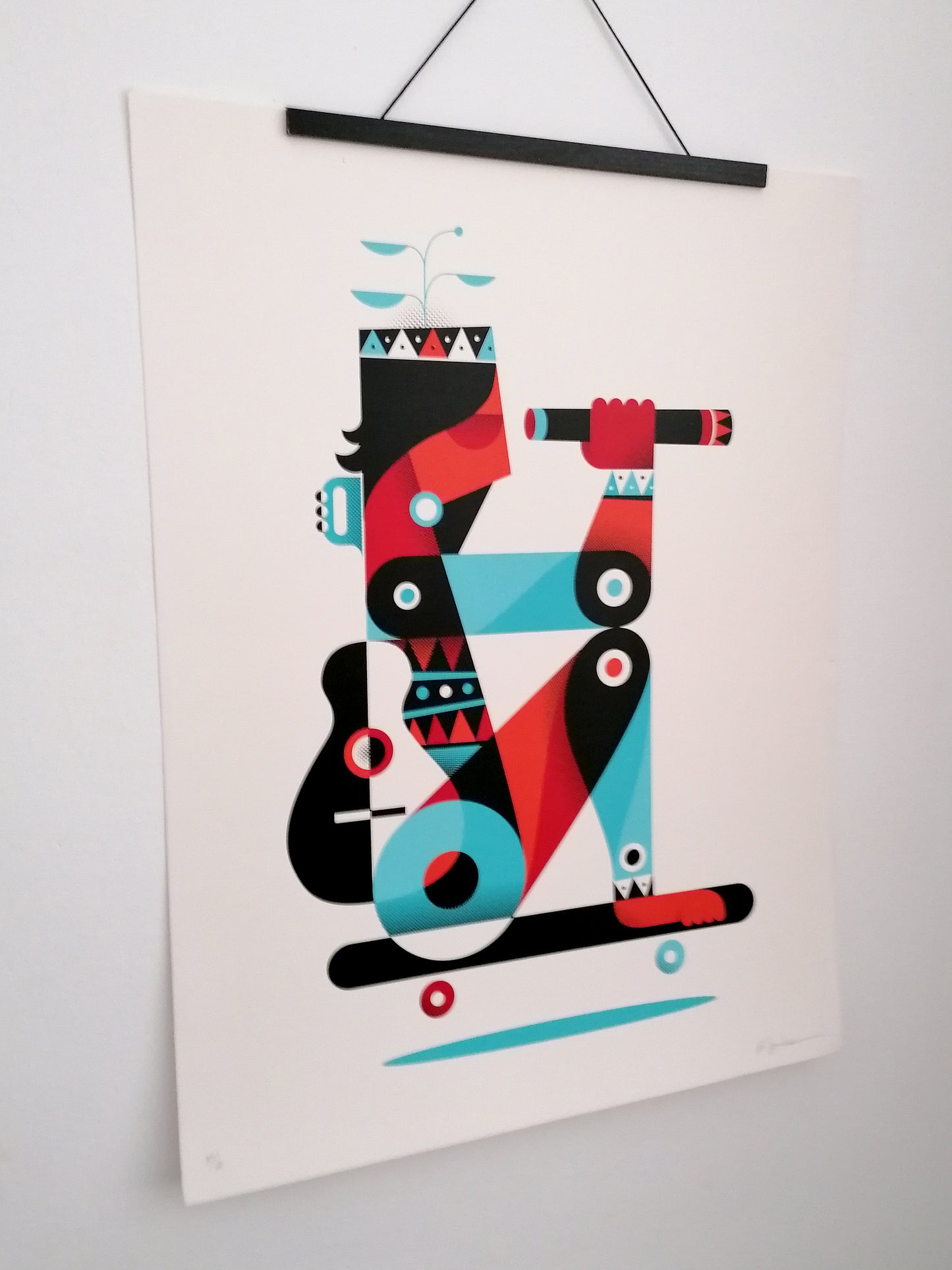 Rubén Sanchez Hand Signed Art Large Print