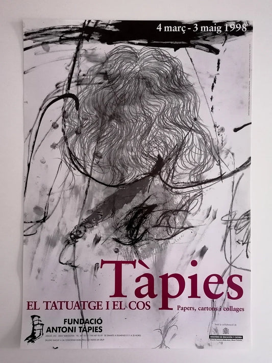 1998 Antoni Tapies Exhibition Poster