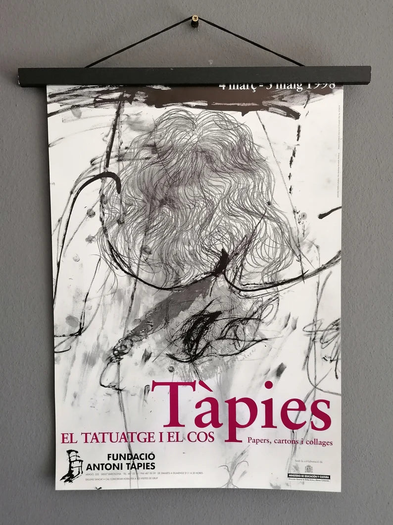 1998 Antoni Tapies Exhibition Poster