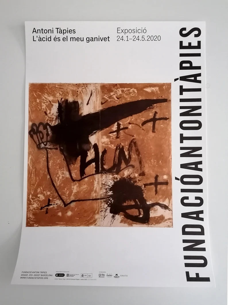 2020 Antoni Tapies Small Poster Exhibition at the Tapies Foundation