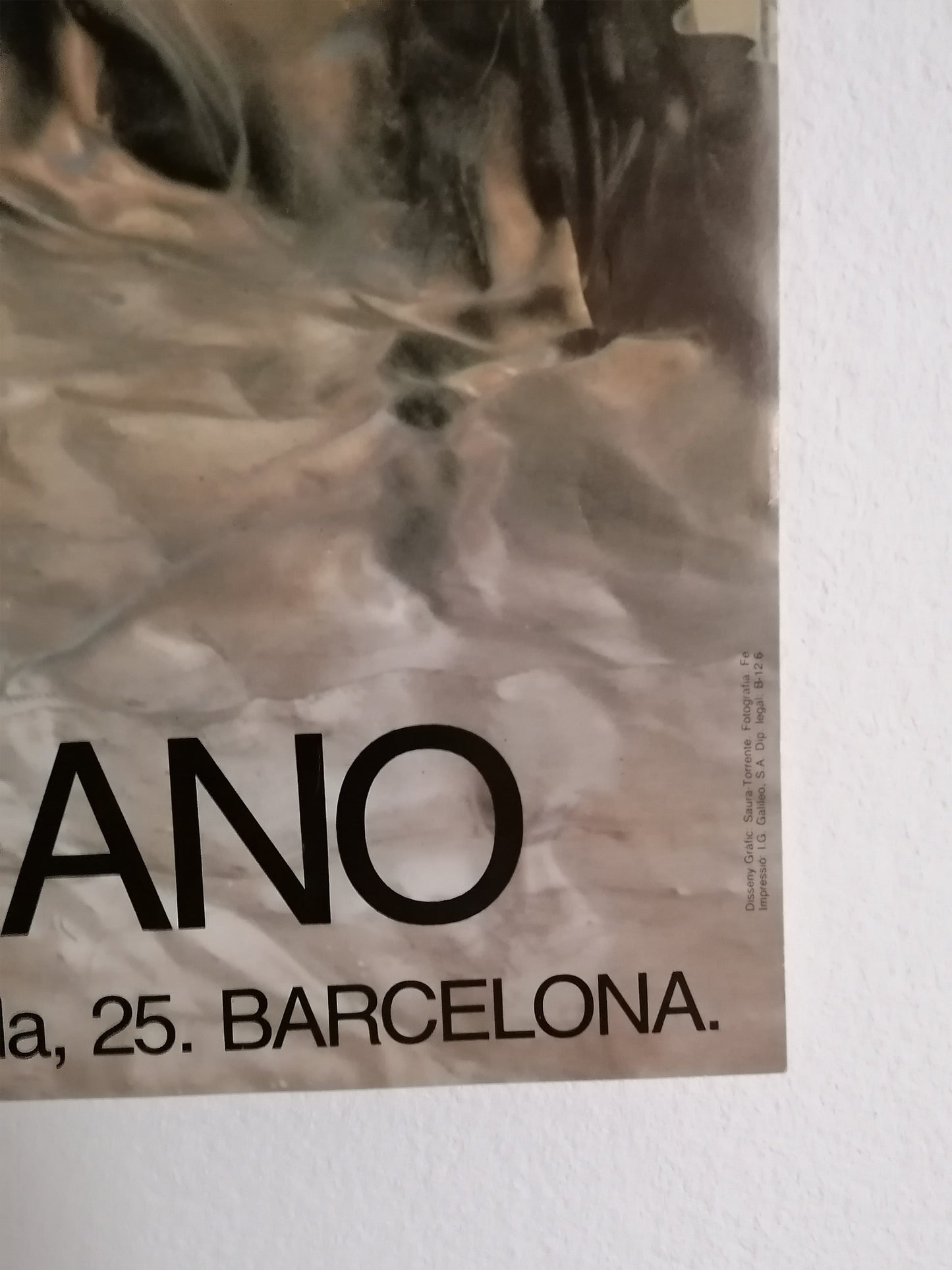 1987 Susana Solano Poster from Maeght Gallery Barcelona Exhibition