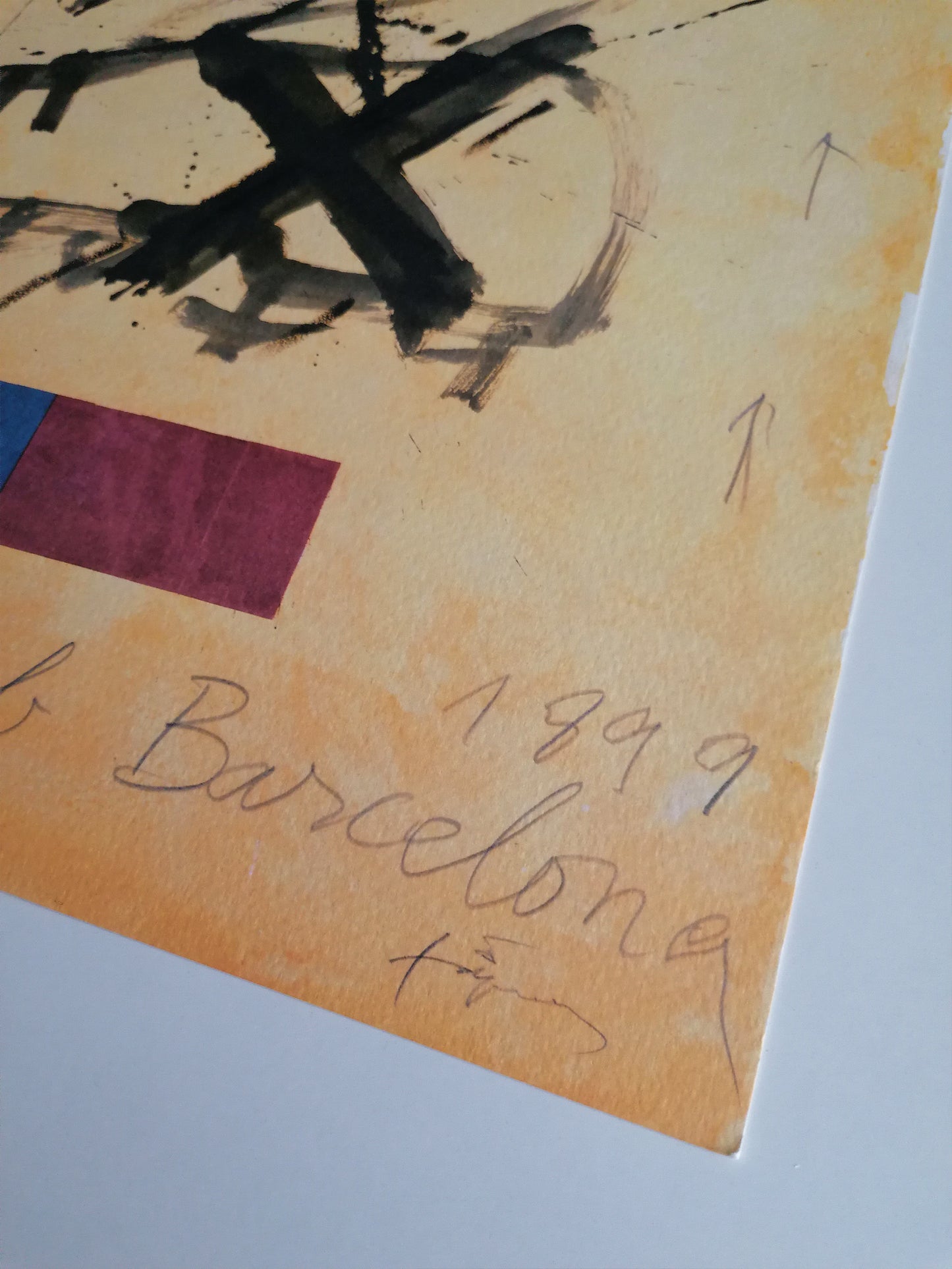 Antoni Tapies Fc Barcelona Original Lithograph