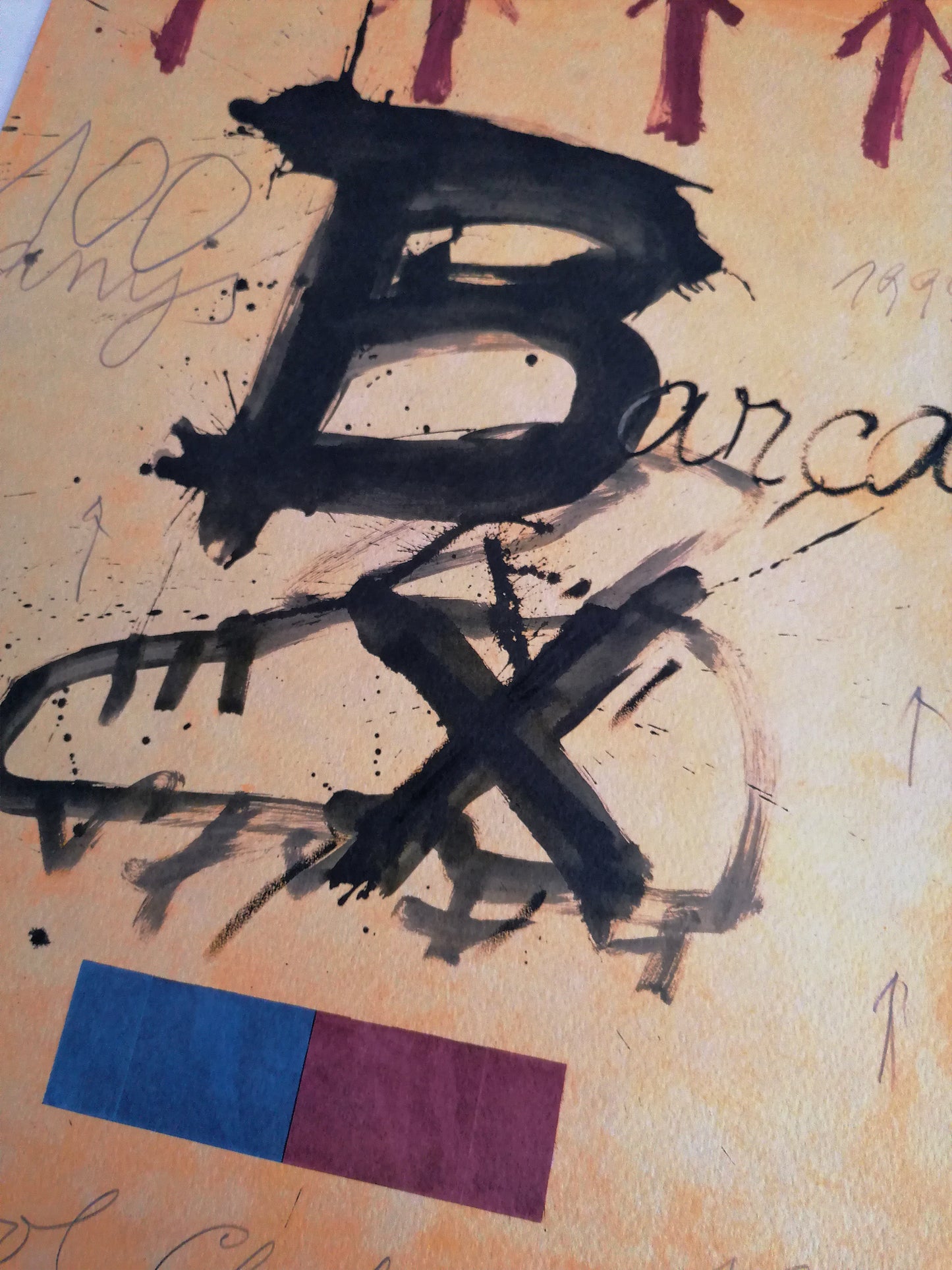 Antoni Tapies Fc Barcelona Original Lithograph