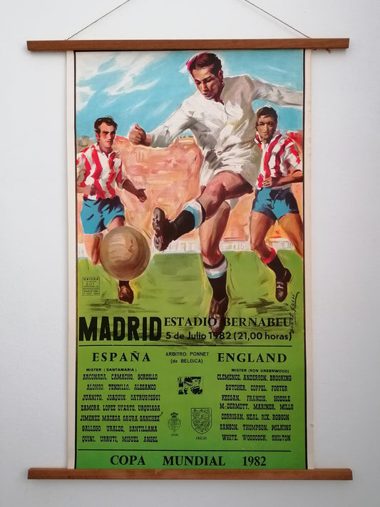 Soccer Poster England VS Spain World Cup Poster