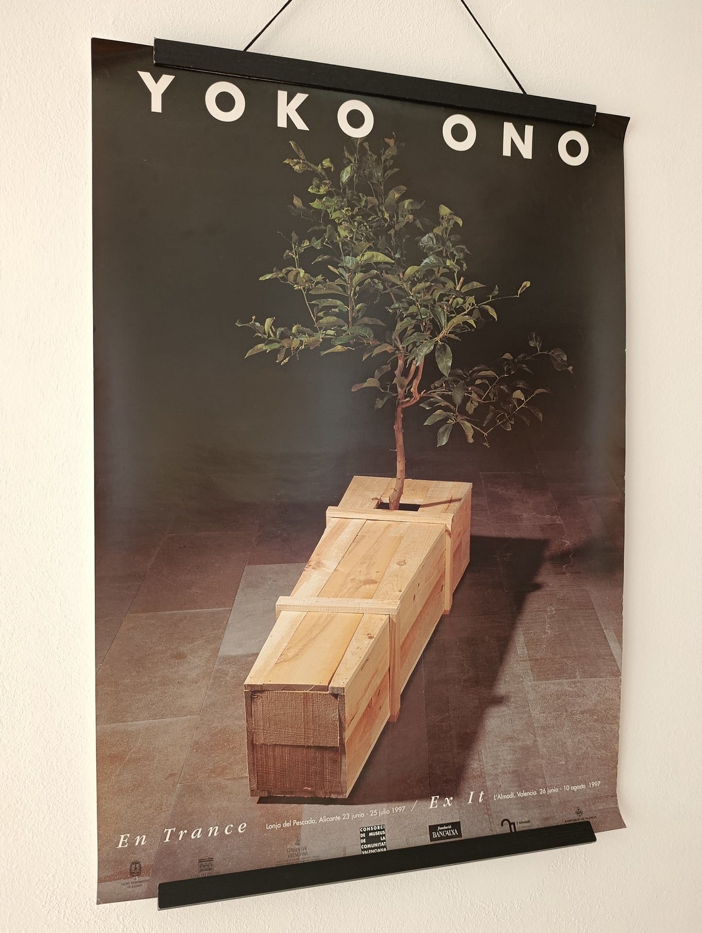 1997 Yoko Ono Exhibition Poster from Valencia Spain