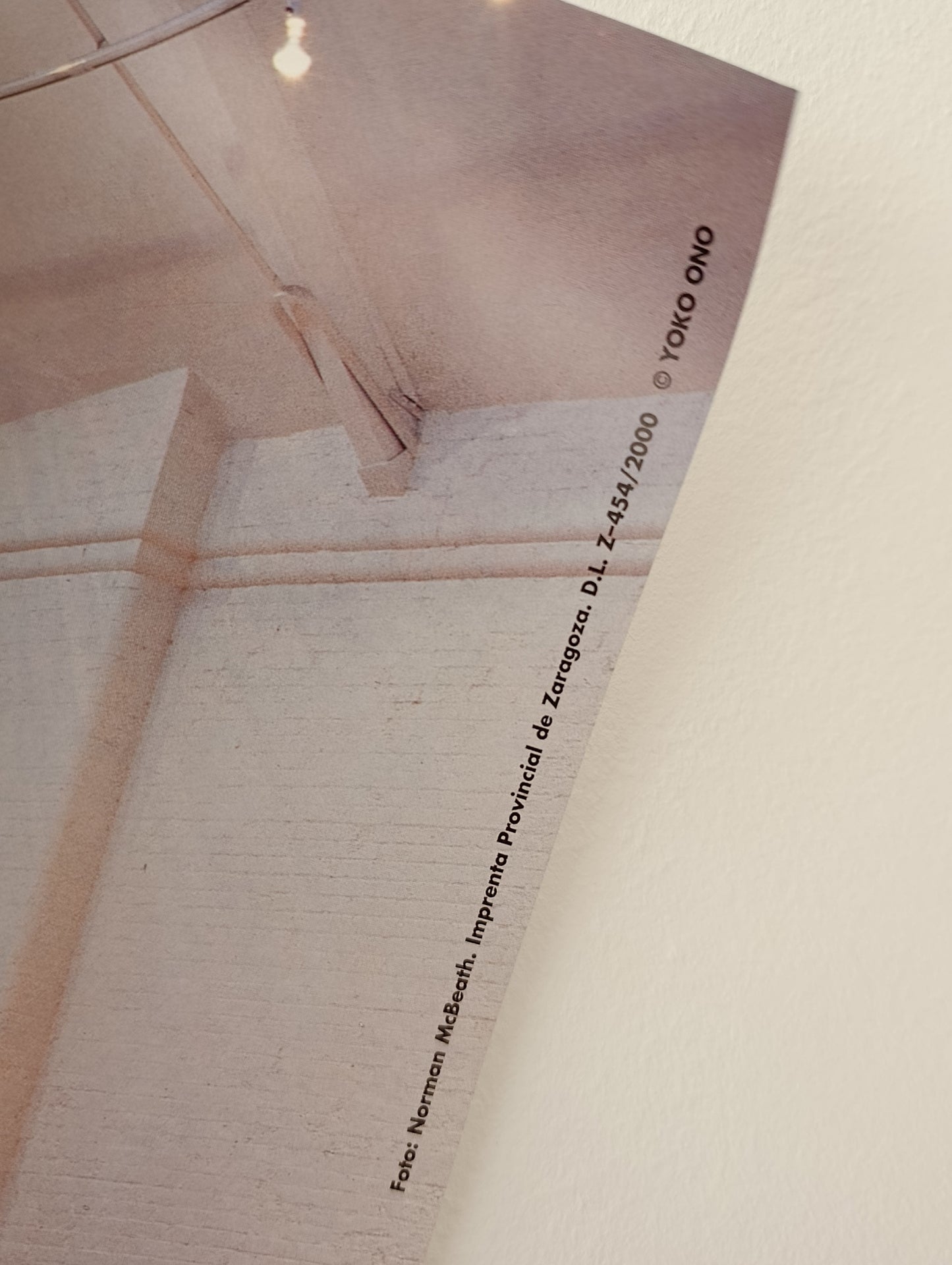 1997 Yoko Ono Exhibition Poster from Valencia Spain