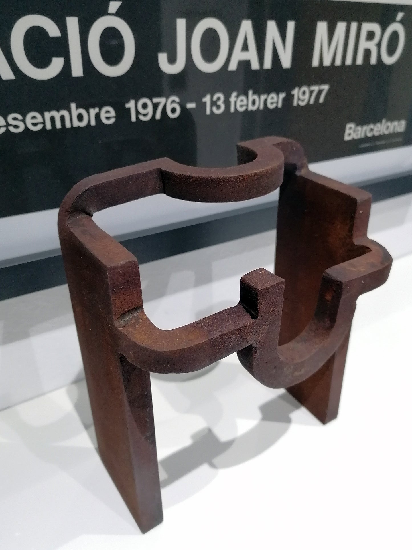 Brutalist Sculpture Inspired by Eduardo Chillida model A