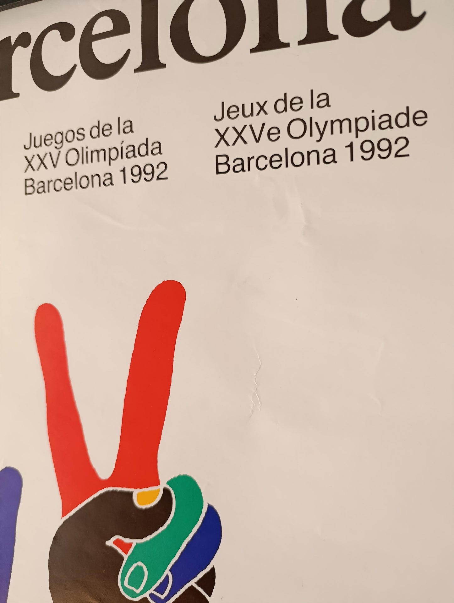 Barcelona 92 Olympic Poster by Enric Satué