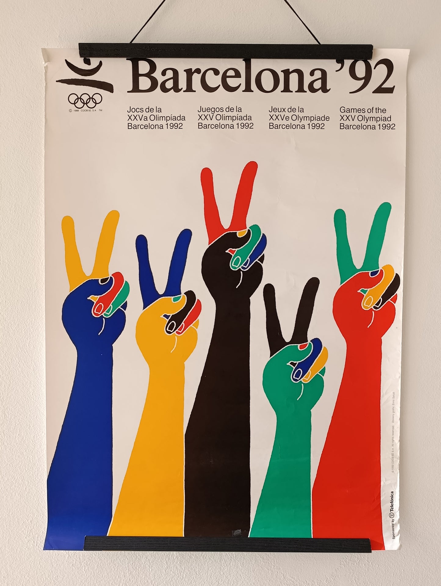 Barcelona 92 Olympic Poster by Enric Satué