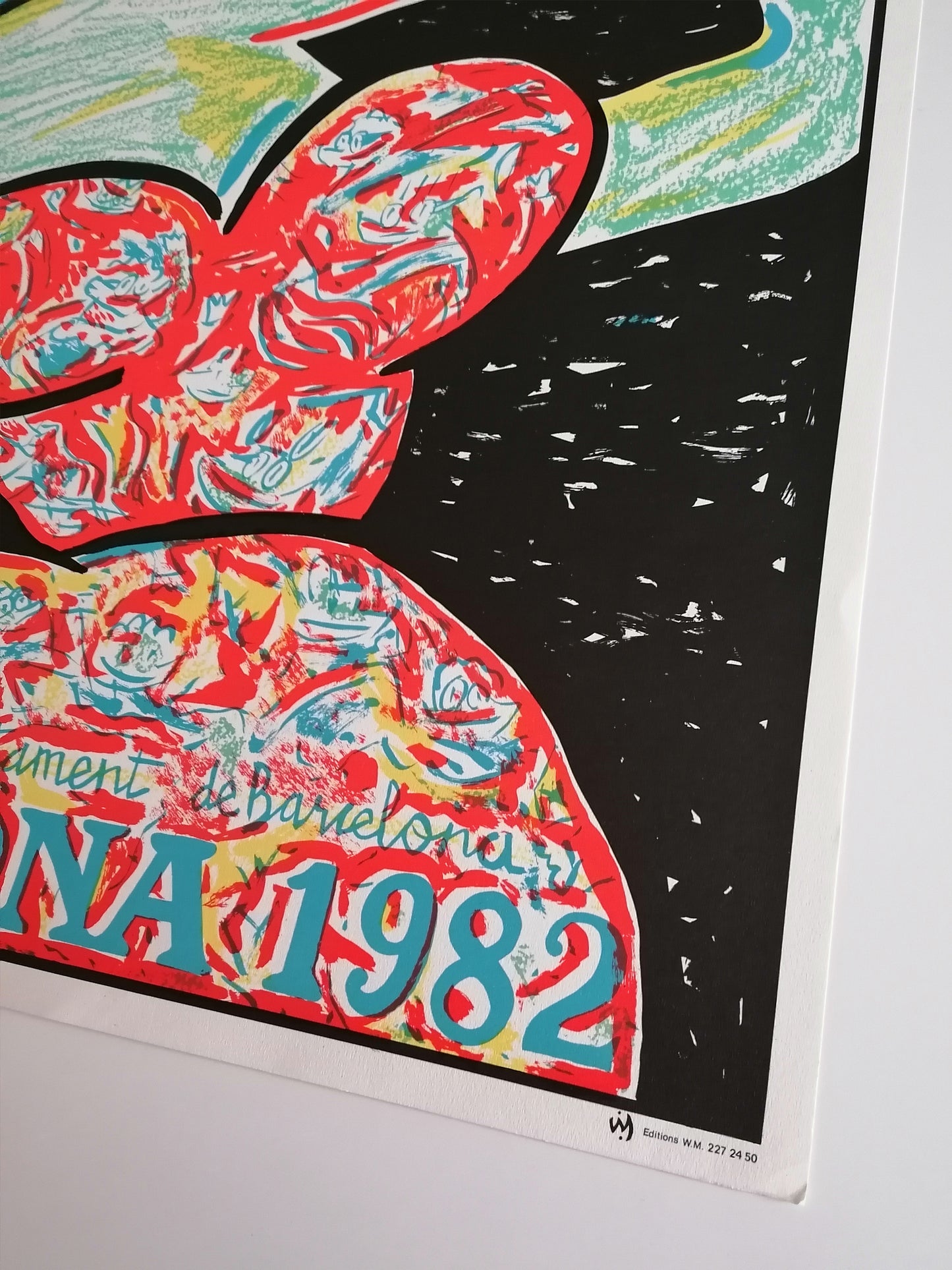 1982 Javier Mariscal Large Barcelona Carnival Poster