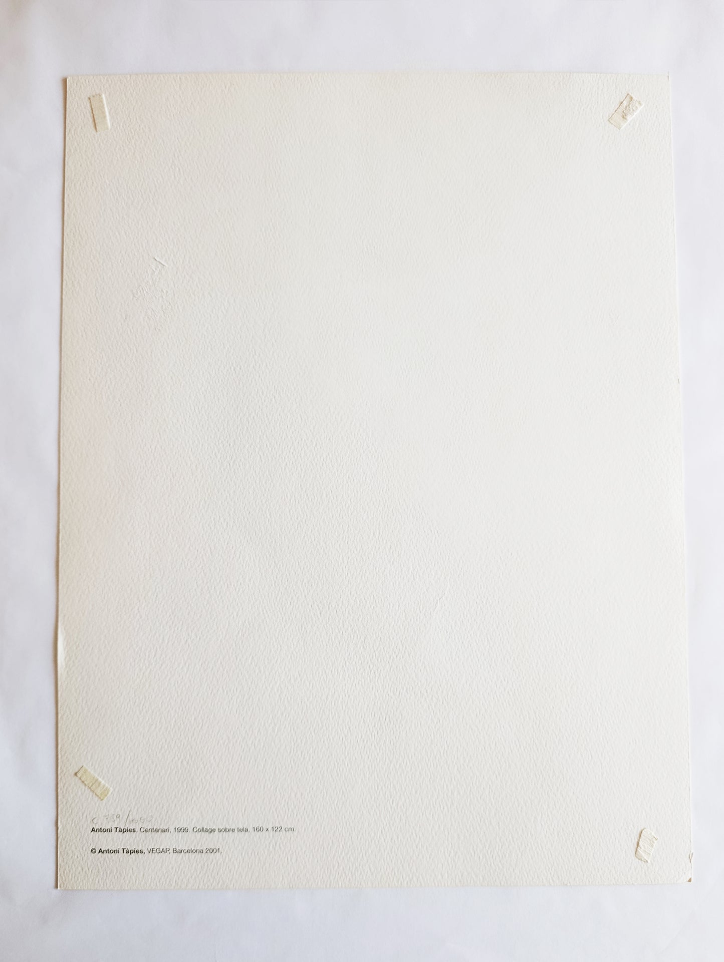 Antoni Tapies Fc Barcelona Original Lithograph