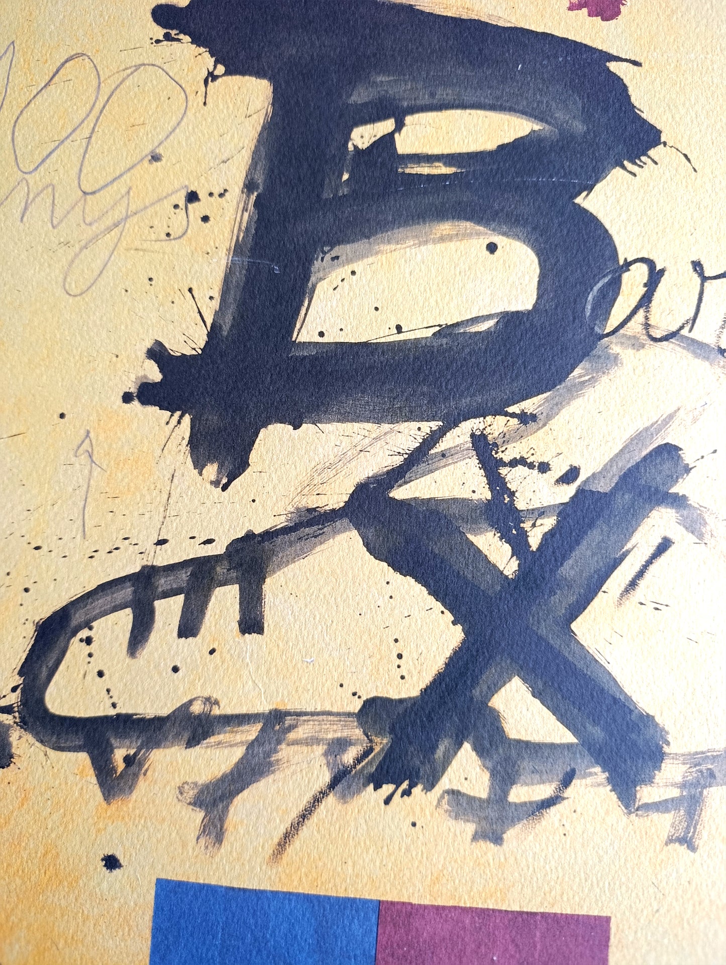 Antoni Tapies Fc Barcelona Original Lithograph