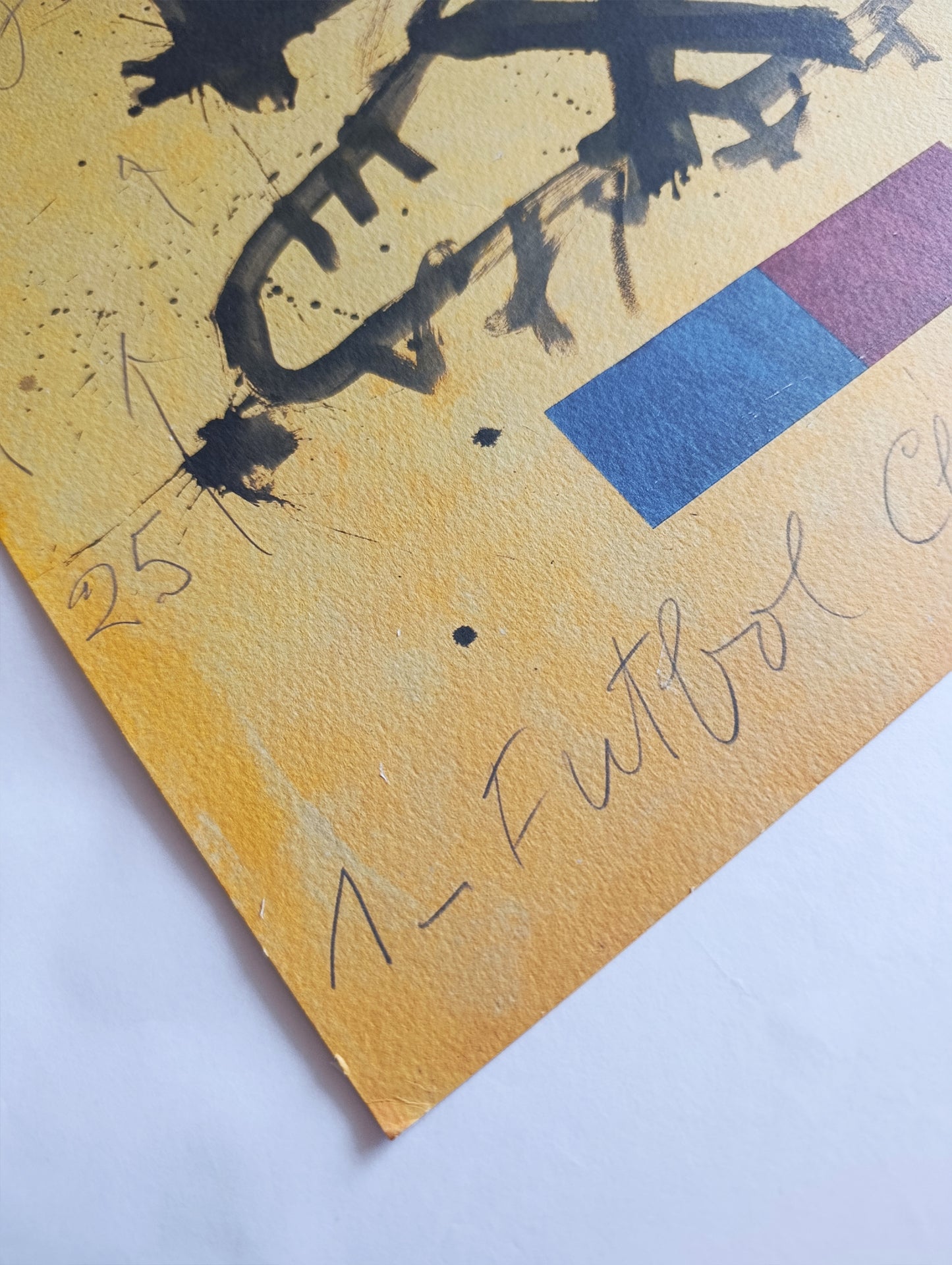 Antoni Tapies Fc Barcelona Original Lithograph