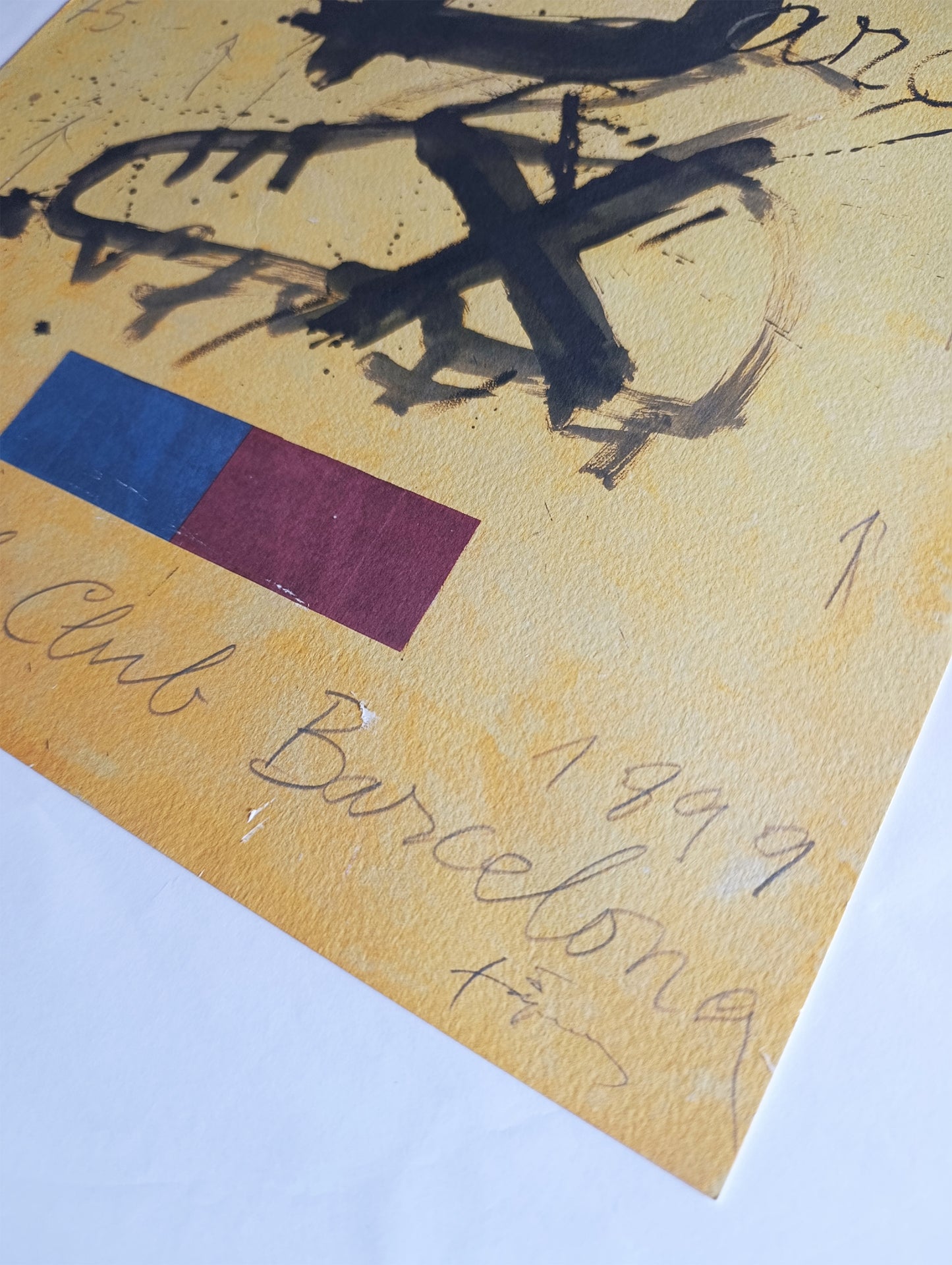 Antoni Tapies Fc Barcelona Original Lithograph