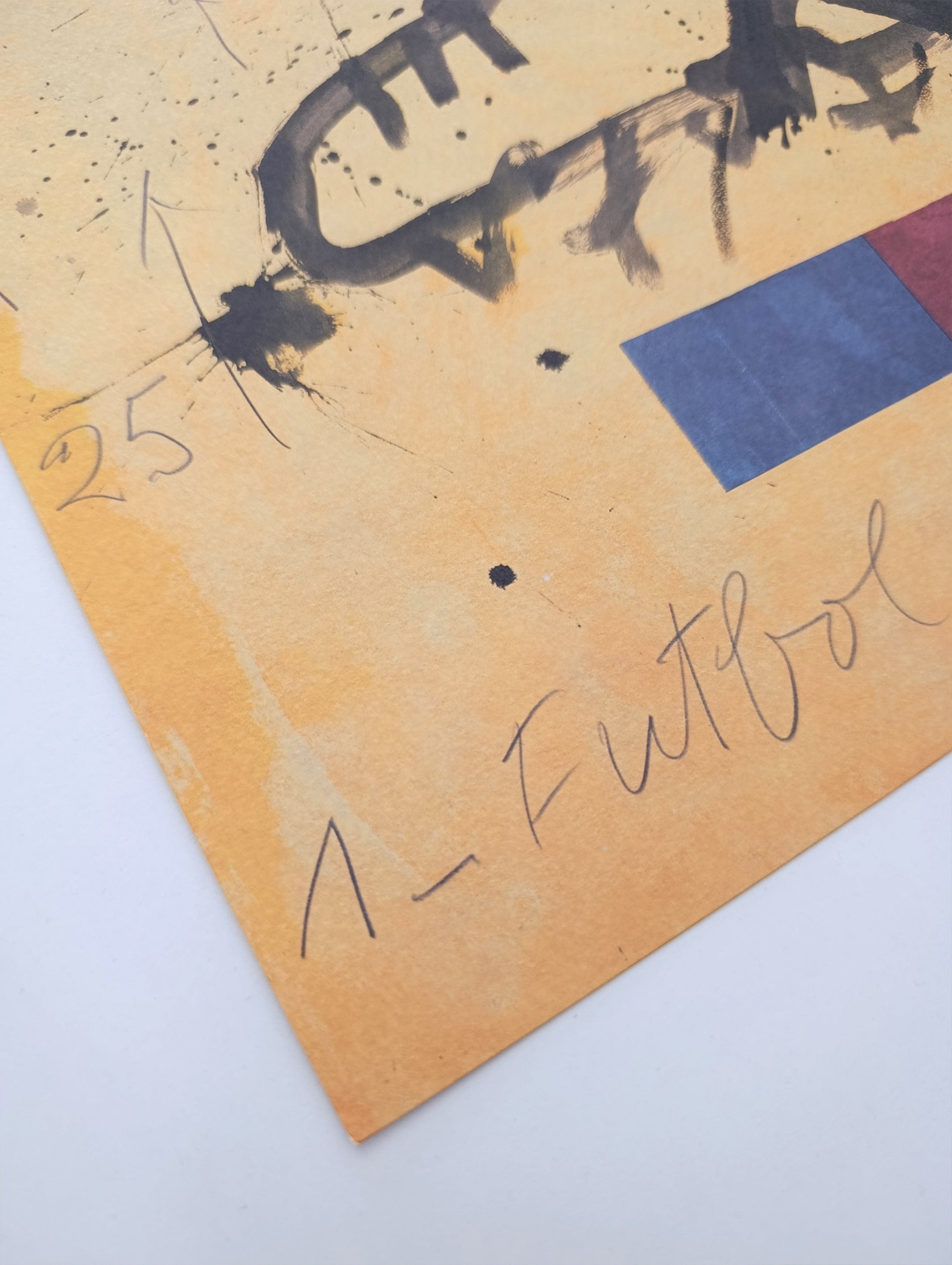 Fc Barcelona by Antoni Tapies Art Signed in Plate – The Modern Art