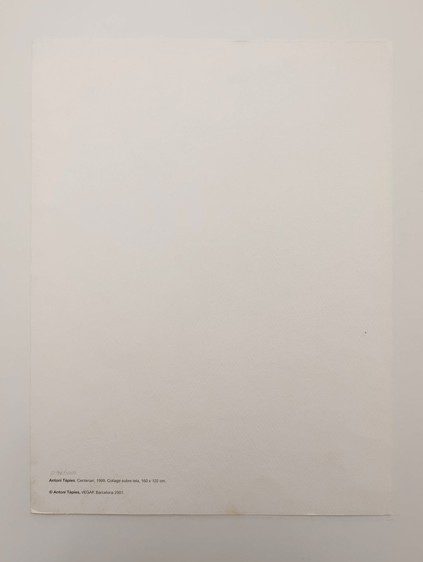 Antoni Tapies Fc Barcelona Original Lithograph