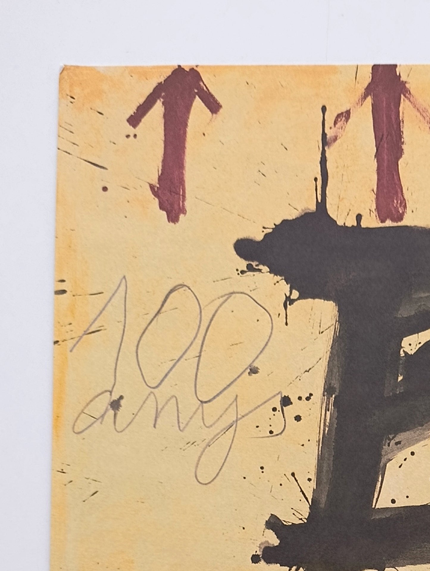 Antoni Tapies Fc Barcelona Original Lithograph