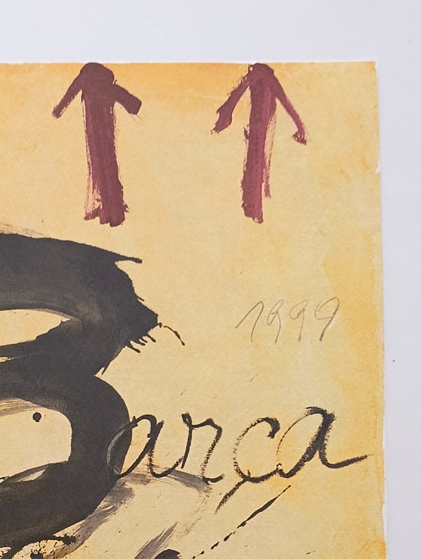 Antoni Tapies Fc Barcelona Original Lithograph