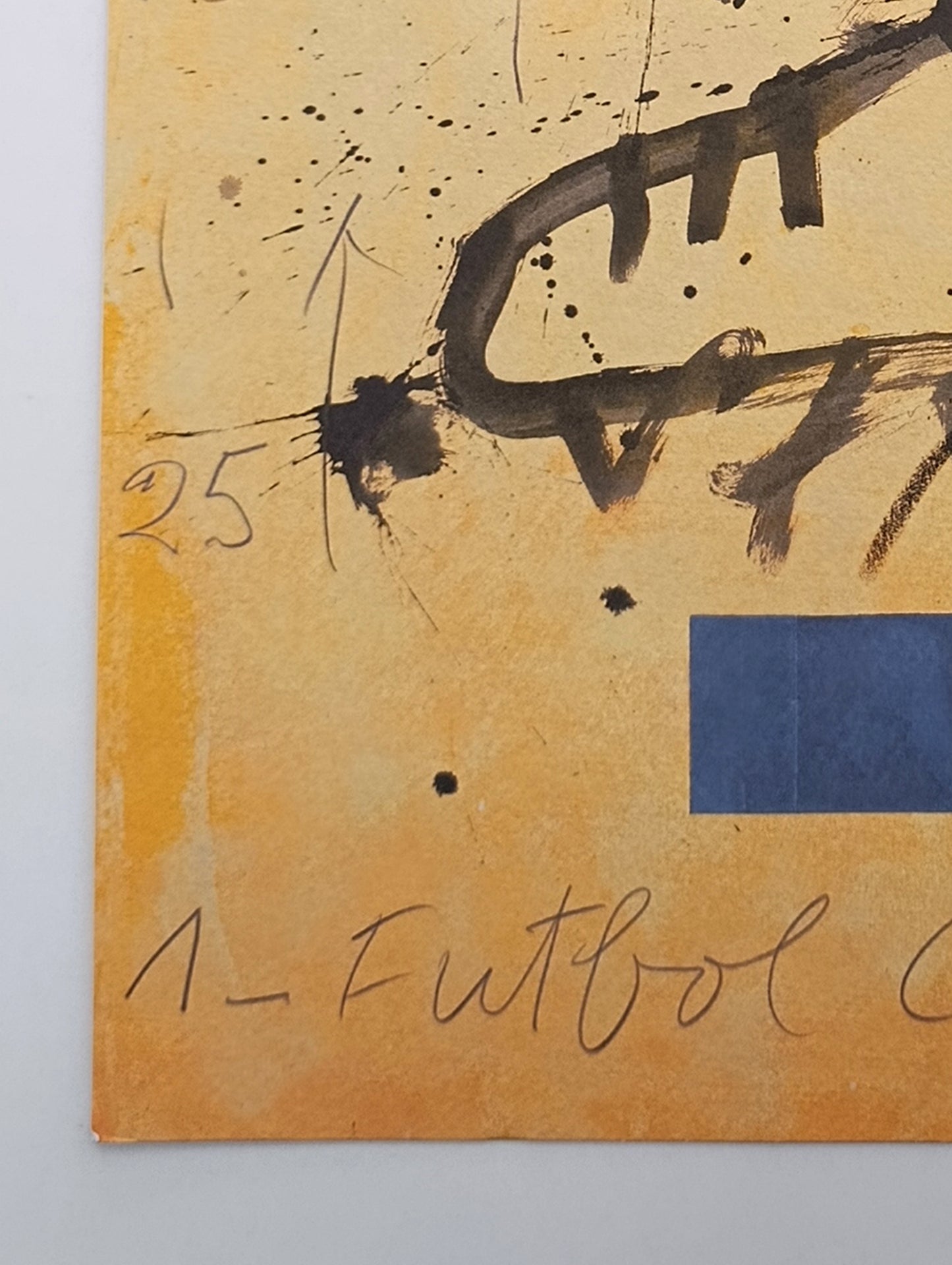 Antoni Tapies Fc Barcelona Original Lithograph