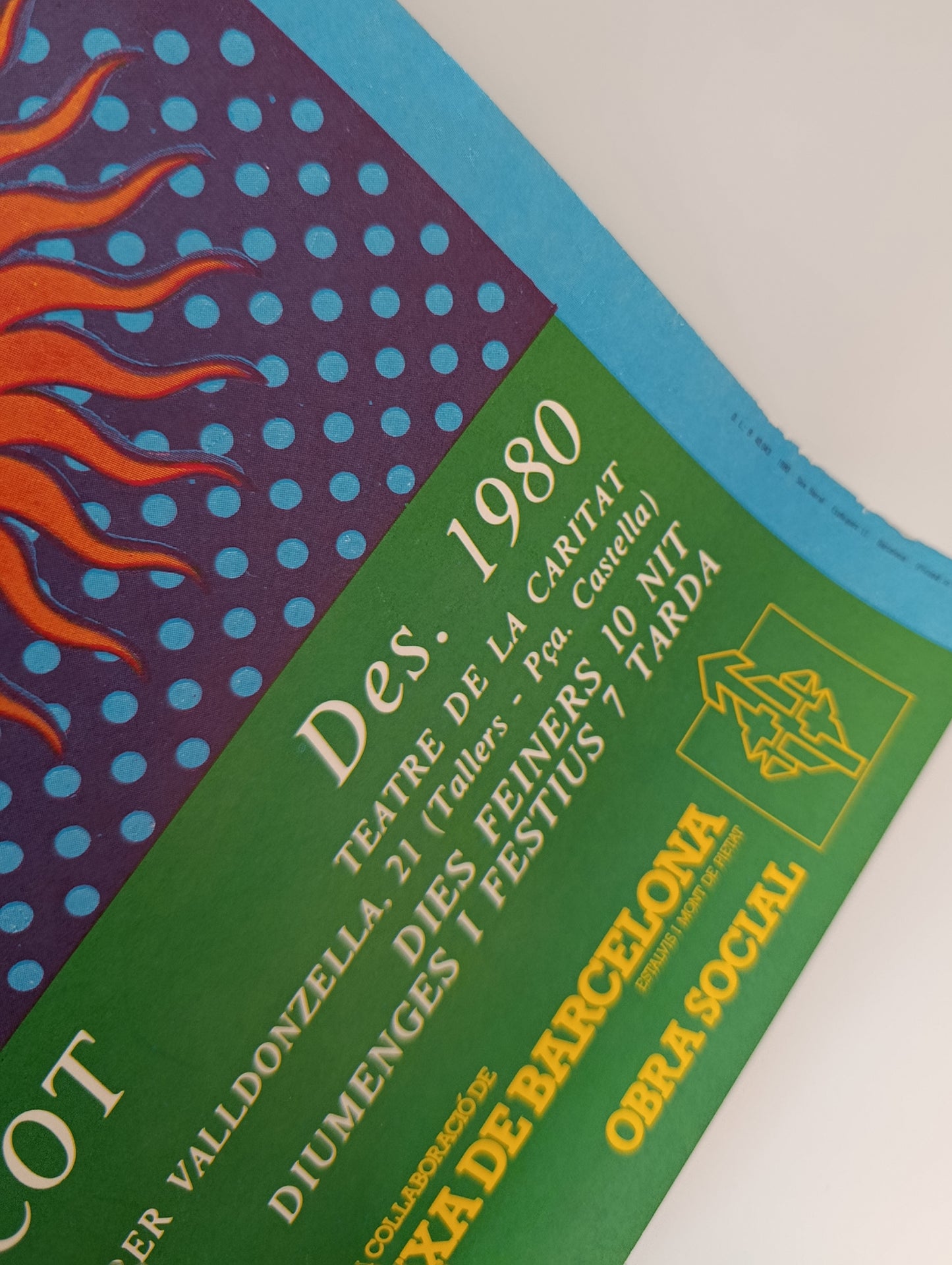 1980 Original Poster from Sinfonic King Crimson Dance Performance.idad