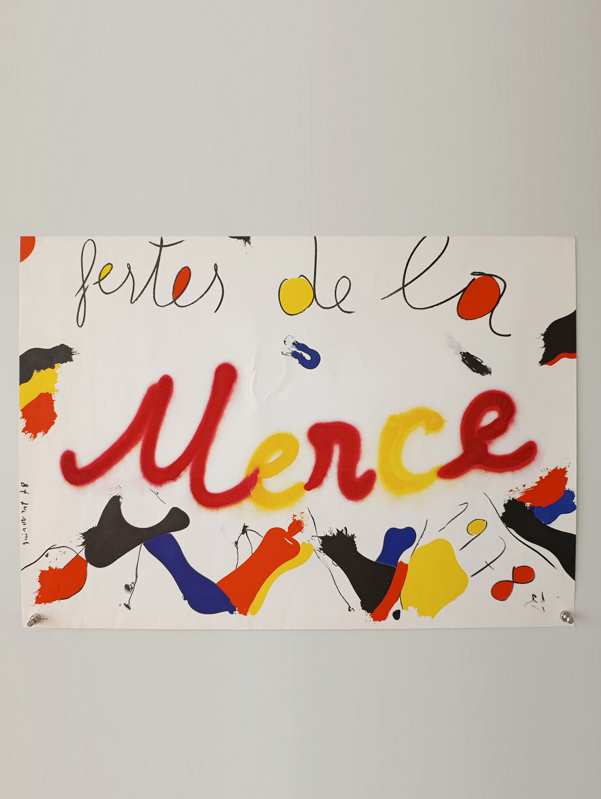1978 La Mercè Barcelona Poster by Josep Guinovart