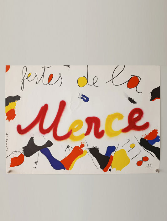 1978 La Mercè Barcelona Poster by Josep Guinovart