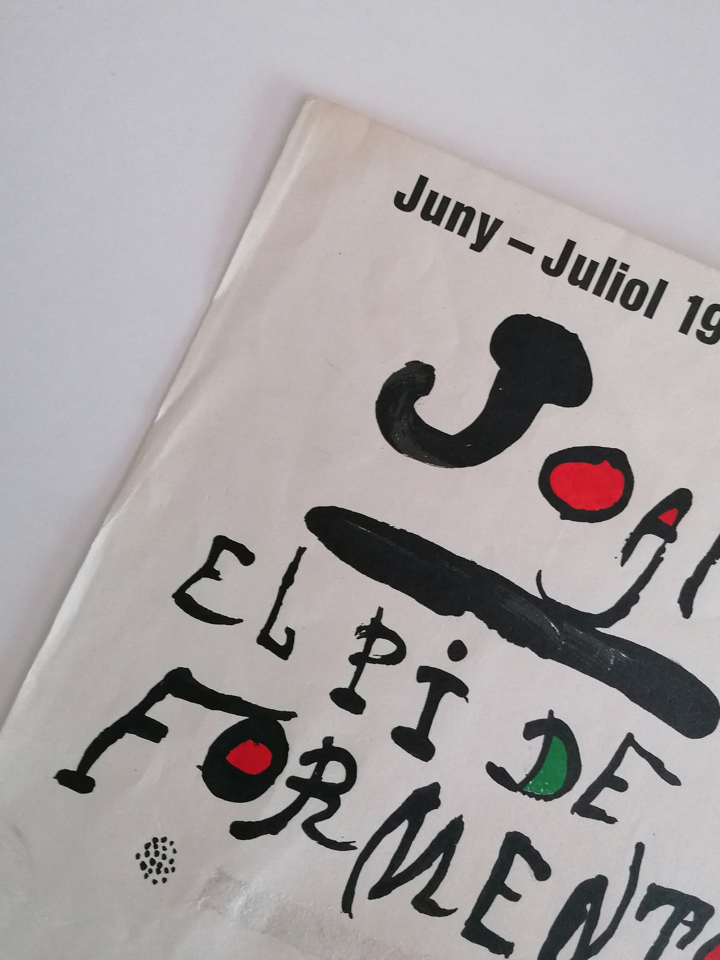 1976 Joan Miró Exhibition Poster " Pi de Formentor"