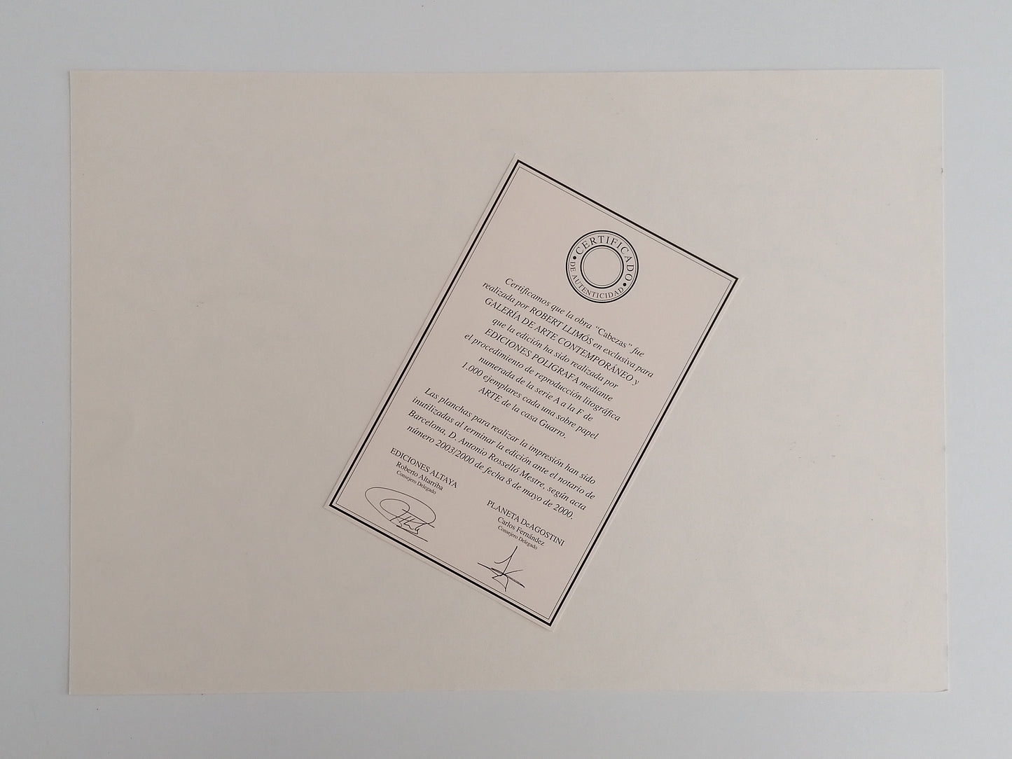 Robert Llimós Art Lithograph