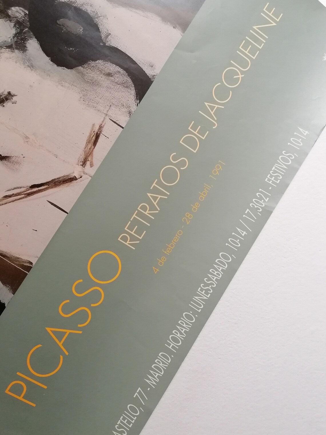 1991 Jacqueline Portrait Pablo Picasso Exhibition Poster