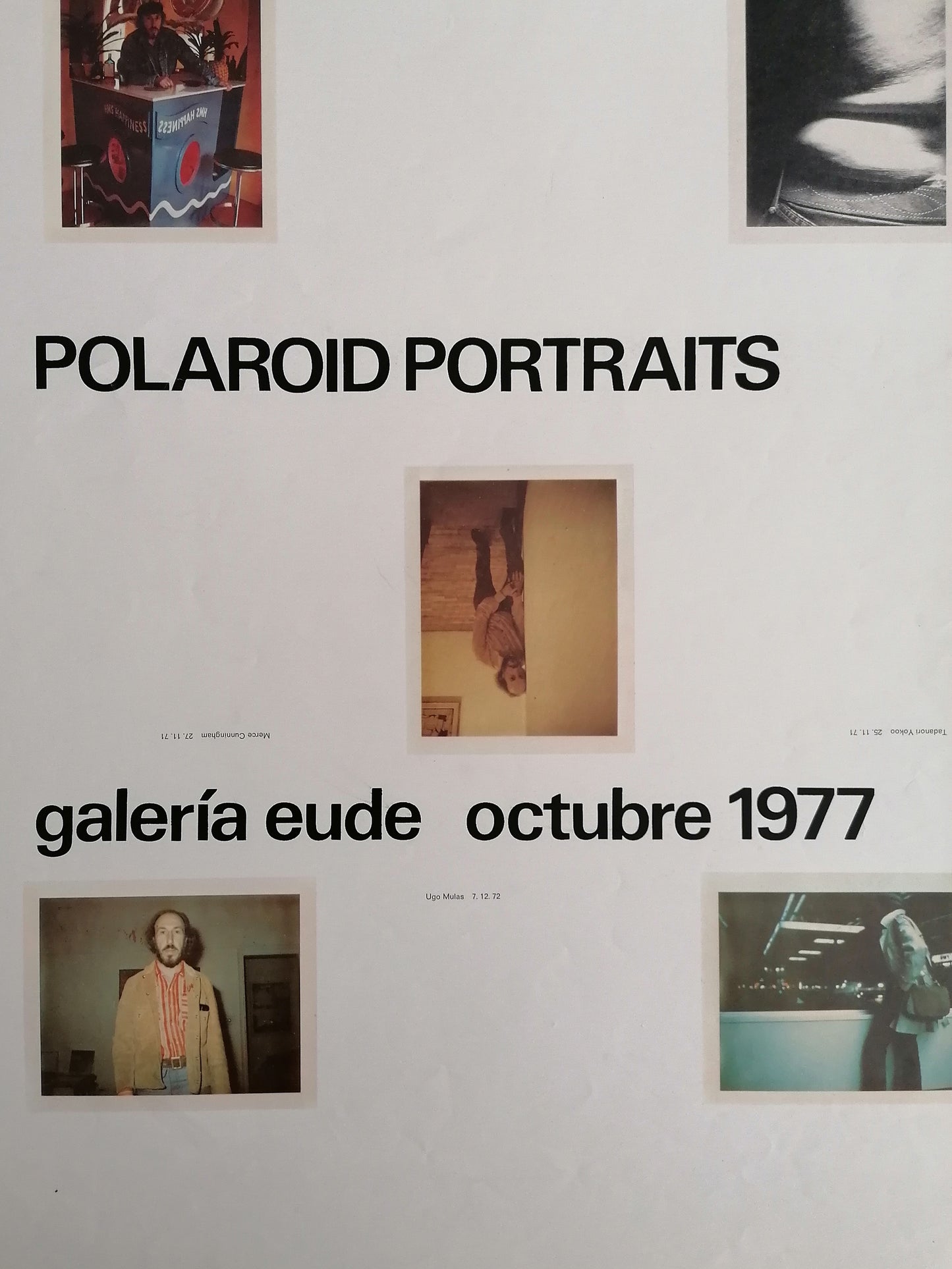 1977 Richard Hamilton Polaroid Portraits Poster from Barcelona Exhibition