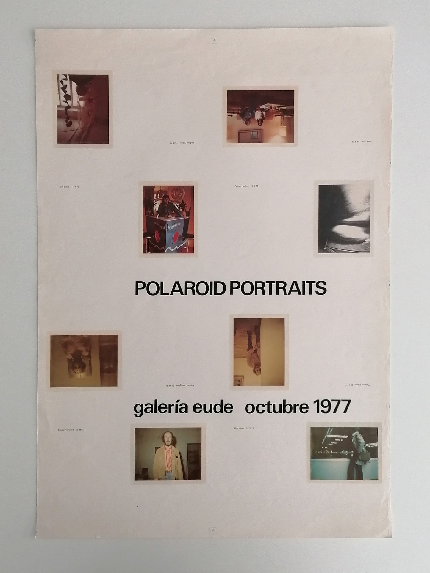 1977 Richard Hamilton Polaroid Portraits Poster from Barcelona Exhibition