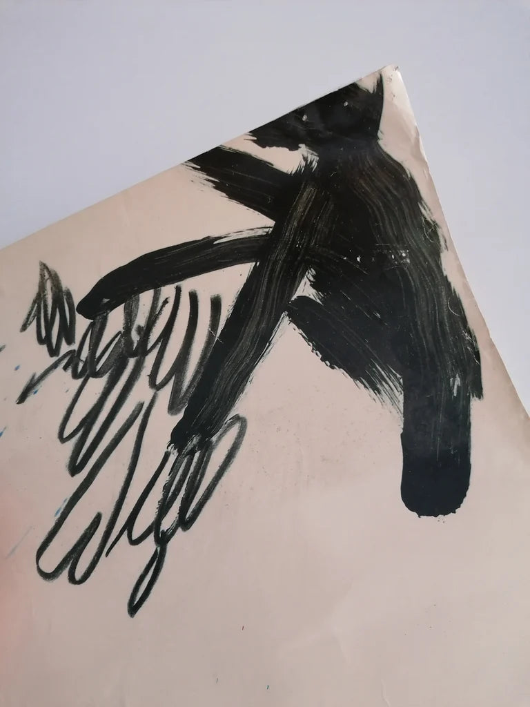 1988 Large Art Poster by Guinovart "Chile Crea"