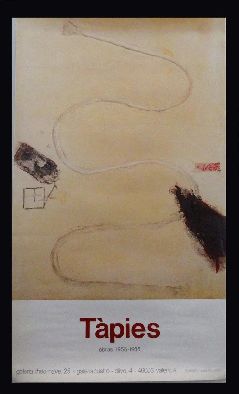 1986 Exhibition Poster Tapies Antoni