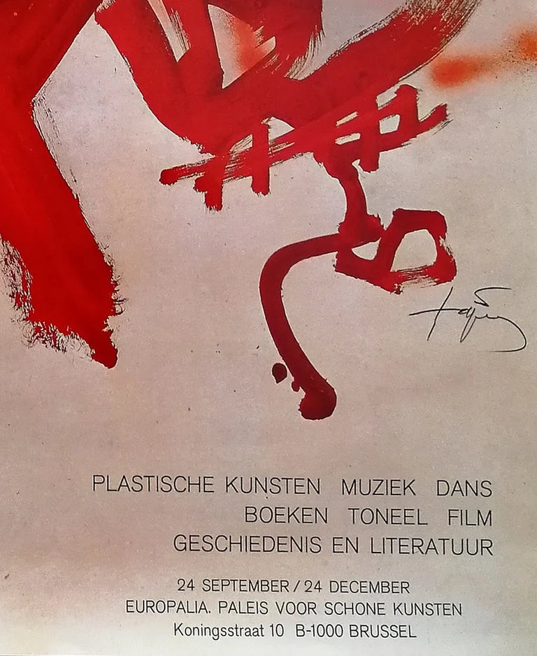 1985 Antoni Tapies Brussels Exhibition