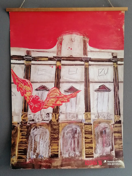 1988 Cadiz Travel Poster from Aduana Building