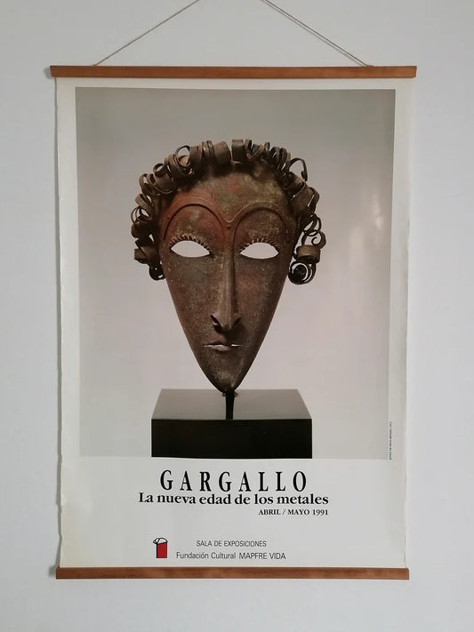 1989 Pablo Gargallo Original Poster from Spanish Exhibition