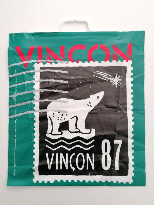 1986 Vinçon Shopping Bag "Polar Bear 87" by Pati Nuñez