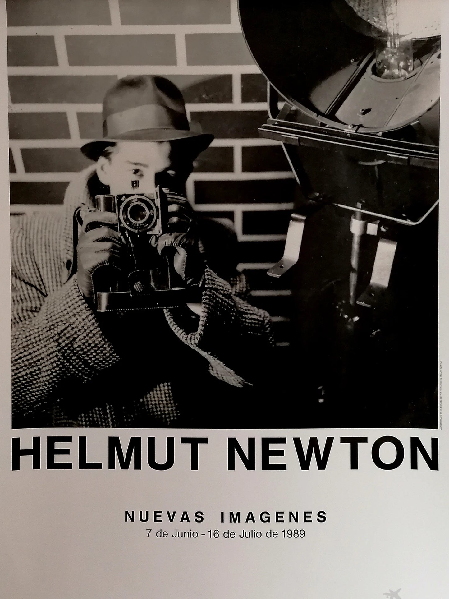 1986 Helmut Newton Exhibition Poster Madrid